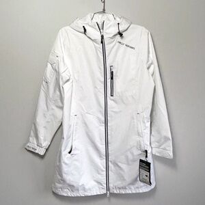 NWT Helly Hansen Women's Long Belfast Jacket Breathable Weatherproof Raincoat